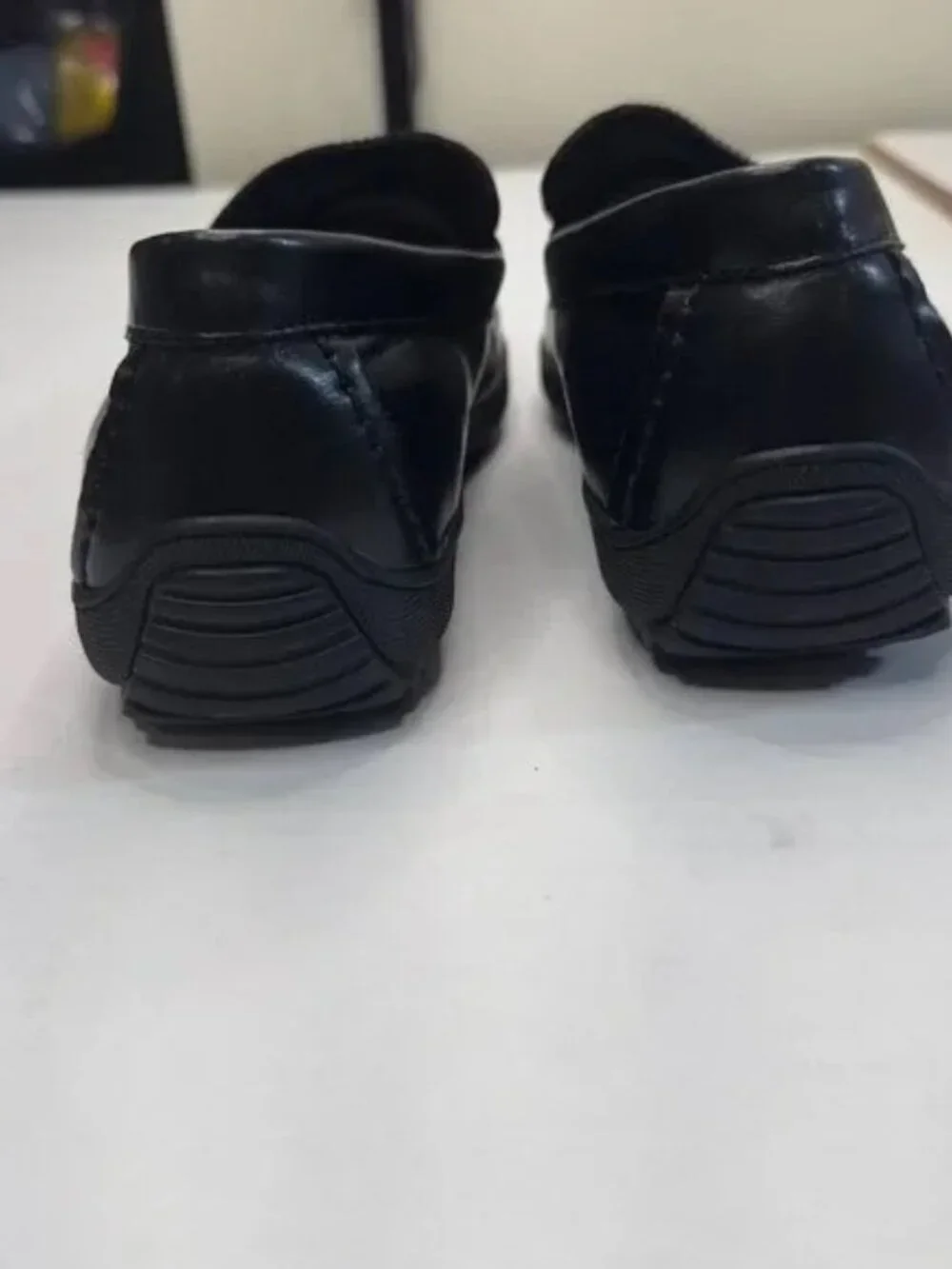 Steve Madden P-Pellea PU Uppers Slip-on Rubber Soles Loafers Black Size 10M